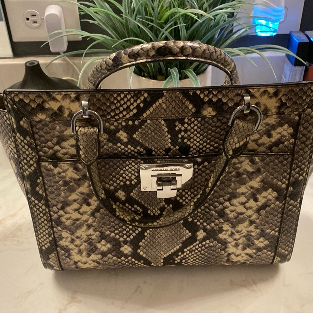Michael Kors Snakeprint Satchel